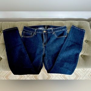 Forever 21 Size 30 Dark Denim Stretch Skinny Jeans Jeggings Classic Stitch F21